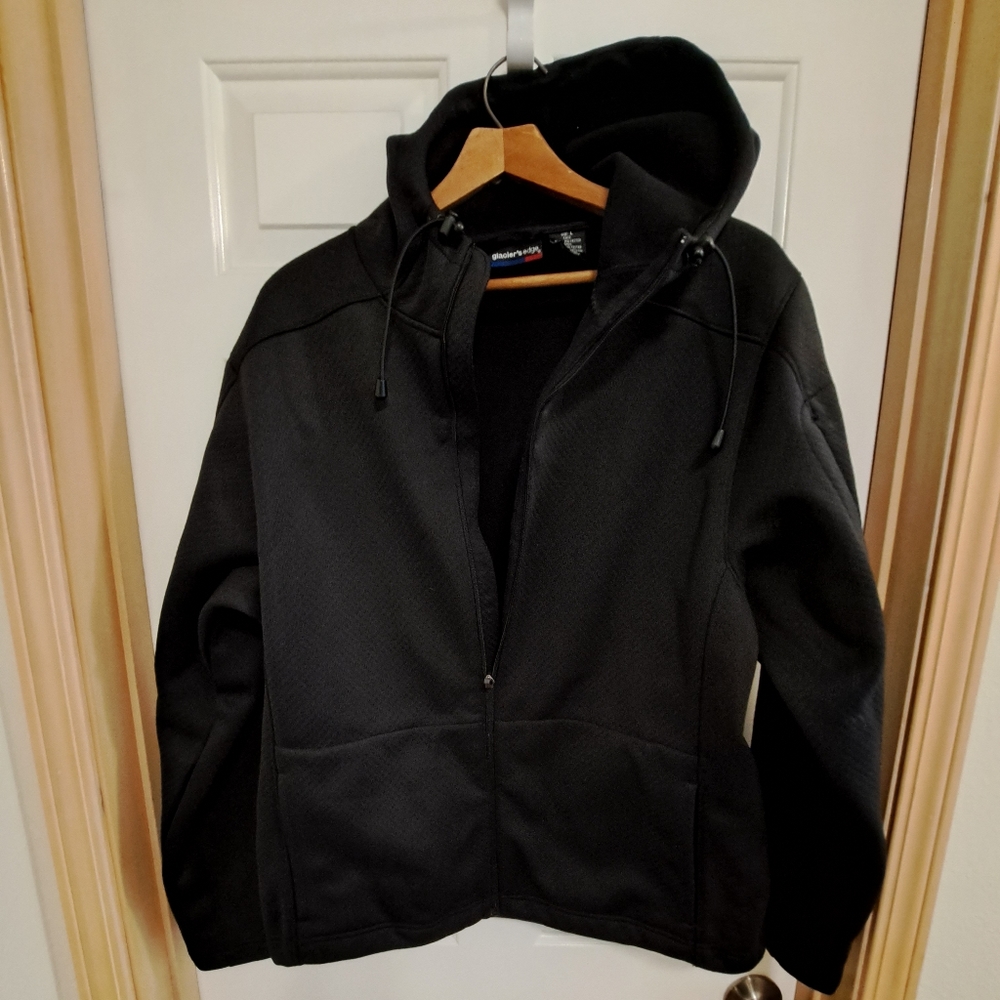 Glacier's Edge hooded jacket, black, sz Large